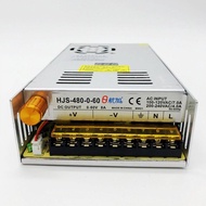 1 480W 8A 0-60V Adjustable Switching Power Supply HJS-480-0-60 DC Regulated SMPS With Digital Displa