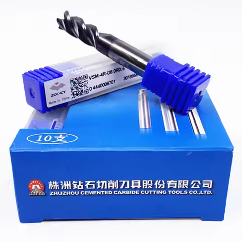 VSM-4R-D20.0R1.0/VSM-4R-D20.0R2.0/VSM-4R-D20.0R3.0 VSM-4R ZCC.CT 4 Flute Unequal Tooth Pitch Corner 