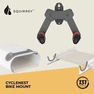 Squirrey Bicycle Rack Hanger [ Wall Mounted, Wheel Strap, Load Capacity 25kg, Bike Accessories, Mount, Rack ]