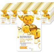 EUNYUL Natural Moisture Collagen Sheet Mask 50PCS Korean Facial Mask Moisturizing Daily Skincare Fac