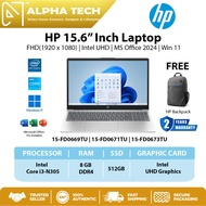 HP 15.6 Inch Laptop (15-FD0669TU/15-FD0671TU/15-FD0673TU ) FHD | Intel UHD | MS Office 2024 |  Win 1