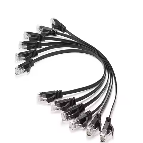 6pack 15cm 50cm 1m 2m3m5m10m 30m 98FT cable CAT6 Flat UTP Ethernet Network Cable RJ45 Patch LAN cabl
