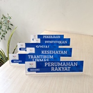 Acrylic Posyandu Table Board Package 6 SPM - Posyandu Table Board 6 SPM