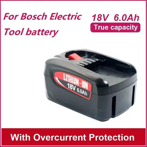 For Bosch PBA PST PSB PSR 18V 5Ah 6Ah 18650 battery FOR Home Garden Tools (Type C Only) AL1810CV AL1