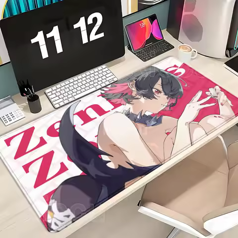 Mouse Pad ZZZ Gaming Nekomiya Mana Evelyn Yuzuha Anby Ellen Joe Zenless Zone Zero Keyboard Desk Mat 