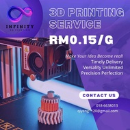 3D Printing 1-2 Days Finish RM0.35/g - 3D Print Service by Infinity Printing. Pla Pro Pla+