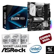 ASROCK B460M-PRO 4 INTEL B460 LGA1200 MOTHERBOARD + INTEL 10TH GEN CPU COMBO PROMO