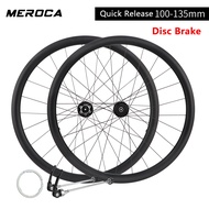 MEROCA Carbon Road Bike Wheelset 38MM 50MM Quick Release/Thru Axle 7075 Aluminum Alloy Freehub Carbo