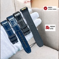 [Screw Type - WOMEN's Size - no buckle included] Rubber leather strap for franck muller v32 QZ watch