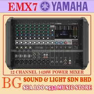 [ YAMAHA AUTHORIZED DEALER ] YAMAHA EMX7 / EMX-7 12 CHANNEL 1420W POWER MIXER COMES WITH RACK MOUNT 