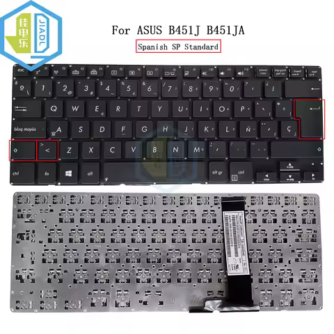 Spanish Keyboard Laptop PC Parts For ASUS B451 B451JA B451JA-1A B451J SP/ES Spain Fit Latin Replacem