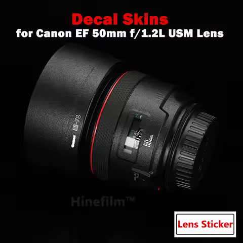 for Canon EF50 F1.2 Lens Decal Skin 50 1.2 Anti Scratch Wrap Cover for Canon EF 50mm f/1.2 L USM Len