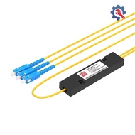[GEX] PLC Splitter SC APC 1X2 PLC Singlemode Fiber Optical Splitter SC/UPC PCL Splitter Internalpute
