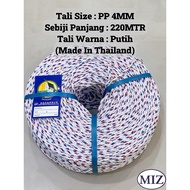 PP 4MM x 220MTR TR PP Rope Tali Baru Tali Putih Tali Laut Tali Nelayan Tali Bubu Tali Jaring Pukat