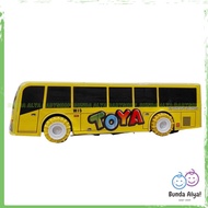 Cartoon Bus Boys' Toys - Pull Back Bus Car Toys - SNI Colorful Children's Car Toys