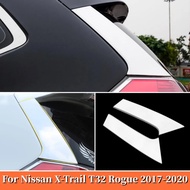 Stainless steel Accessories Car Rear Window Spoiler Side Pillar Post Cover Trim For Nissan X-trail X
