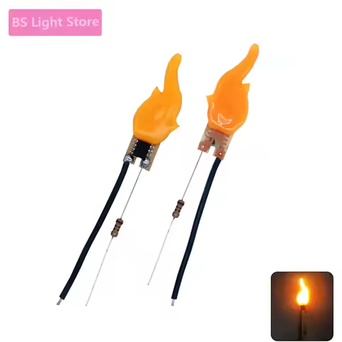 5V Led Cob Candles Edison Flame LED Filament 2200K Diode For Birthday Party Decoration Light Bulb Ac