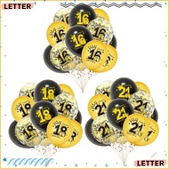 LETTER 12PCS Birthday Balloon, Latex 18th 30th 40th 50th 60th 30th BIrthday Balloons,  Party Props I