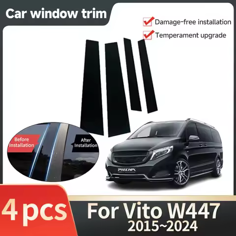 Car Window Trim Cover for Mercedes-Benz Vito W447 V-Class Marco Polo Metris EQV Valente 2015~2024 Do