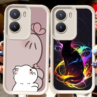 H2 Black Cat White Casing for VIVO Y35 Y75 Y01 Y55 Y22 iQOO 13 Z10 T4 Z9X Y15s Y22s Y56 Y15a Z9 Y16 