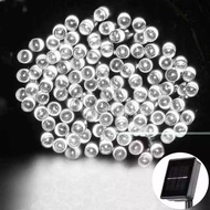 MABUHAY STAR  Solar 200 led string fairy light party outdoor Christmas (WHITE)