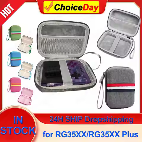 For Miyoo Mini Plus Game Consoles Storage Bag Anti-Scratch Protective Case for Anbernic RG35XX/RG35X