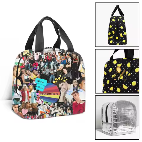 Hip Hop Popular Cool Now United Student Work Lunchbox Thermal insulation Food Lunch Bag 3D Printed P