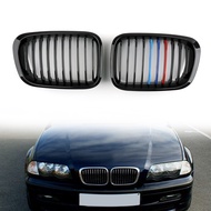 กระจังหน้าฝากไตด้านหน้า E46ตะแกรงสำหรับ BMW 3 Series 4ประตู1998-2001ม.-สี