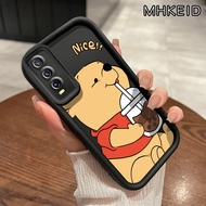 Casing Hp VIVO Y20 Y20s Y20i Y20T Y12s Y12a Y30G Y11s Case pola Kartun Winnie Bear desain baru Inklu