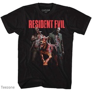 HOT ITEM!!Family Tee Couple Tee American Classics Resident Evil Gaming Monster Hits Adult Short Slee