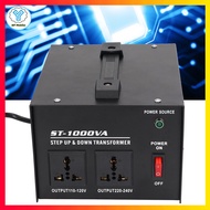 1000W Step Up Buck Transformer 220V ถึง 110V ตัวแปลงแรงดันไฟฟ้าเฟสเดียวปลั๊ก EU 110V 220V ปรับแรงดันไฟฟ้าอินพุต