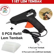 Solder Alat Lem Lilin Tembak Ukuran Besar Glue Gun Hot Melt AC 40 watt