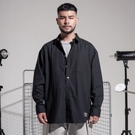 KEMEJA Noforty Oversized Long Sleeve Shirt Ferde Black
