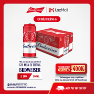 Thùng 12 Lon Bia Budweiser (500ml/lon)
