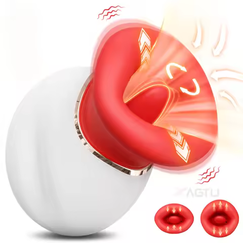 Sucking Vibrator Tongue Licking Clitoris Sucker Powerful Female Clitoral G Spot Nipple Stimulator Ad