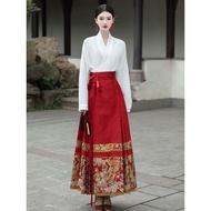 中式复古红色马面裙敬酒服古典感中国风女2025新款装套装女2025新款唐装