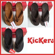 Kickers men's sandals - Kickers leather flip-flops - Original Kickers men's flip-flops Genuine leath