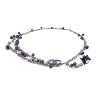 CHANEL PVC/金屬Belt銀扣皮帶