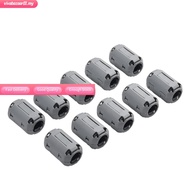 【VIVA⭐】10 Pack Ferrite Ring Core Grey Clip-On Ferrite Core Noise Suppressor Cable Clips