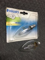 Philips 燈泡 E14💡370 Lumen, warm white, 28W
