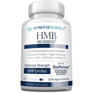 Approved Science HMB - 1500mg HMB Supplement with Calcium & BioPerine for Absorption - Health & Exer