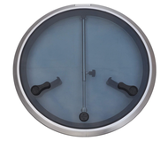 Winibo D16.7" Deck Hatch/Marine Hatch Porthole - Anodized Aluminum Round Hatch with Tempered Glass f