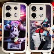 H13 Harley Quinn White Casing for Xiaomi Redmi 13C 15C 13X poco M6 13T X6 Neo Note 13 Pro Plus 5G