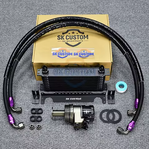 SK CUSTOM Engine oil cooling kit for Audi S4 S5 Q7 A8L Porsche Cayenne V6 3.0T EA839 car engine cool