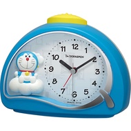[Direct from Japan] Rhythm Table Clock Blue Alarm Clock I'm Doraemon Electronic Sound Alarm 4SE561DR04 | Made in Japan