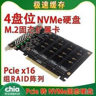 [快速出貨]M.2硬盤轉接卡NVME擴展卡1轉4盤位PCIE拆分卡2280固態ngff存儲AR