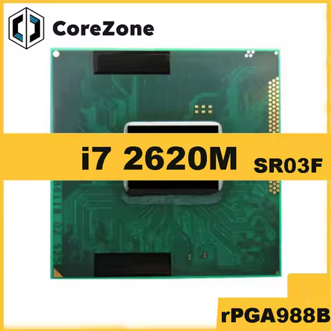 Used Core i7-2620M i7 2620M SR03F 2.7 GHz Used Dual-Core Quad-Thread CPU 4M 35W Socket G2 / rPGA988B