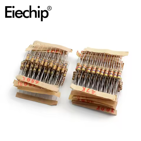 200pcs/lot 1W 5% Resistor Assortment Kit 20Value 10 ohm - 1M ohm Resistor Set 22R 47R 100R 220R 470R
