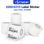 CLABEL 221D/321D Thermal Paper Sticker Roll Diameter 40mm