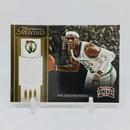 NBA Basketball CardOriginal 2012 PANINI Threads Rajon Rondo Authentic Jersey Patch CELTICS Legends